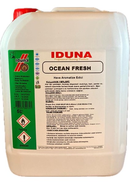 Ocean Fresh Hava Aromatize Edici - Okyanus Kokulu 5 L