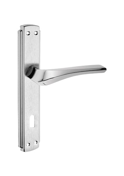 Venüs Kol Aynalı Nikel Saten Oda Kapı Kolu