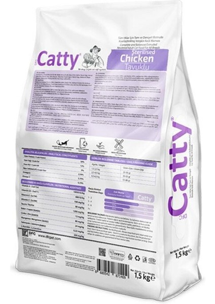 Tavuklu Kısırlaştırılmış Yetişkin Kedi Maması 1,5 kg fiyatları