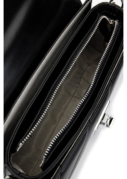 C1002 Kadın Taşlı Omuz Çantası Siyah fırsatları