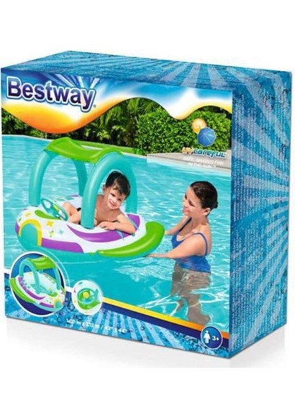 Bestway Gölgelikli Direksiyonlu Kornalı Bot 107X102 cm - 34149 (Lisinya) fiyatları