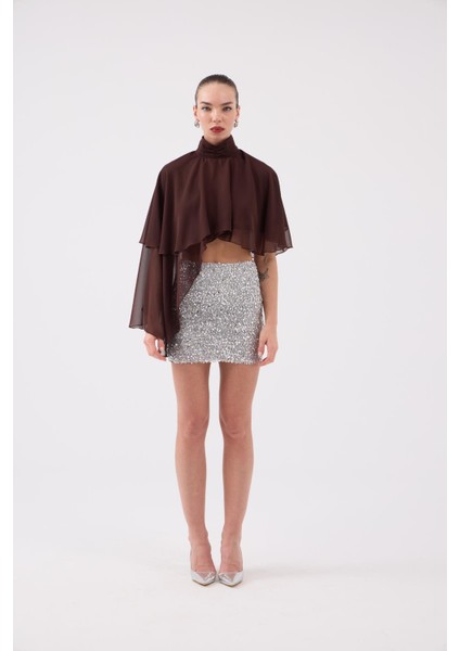 Payetli Mini Harley Etek Gri fırsatları