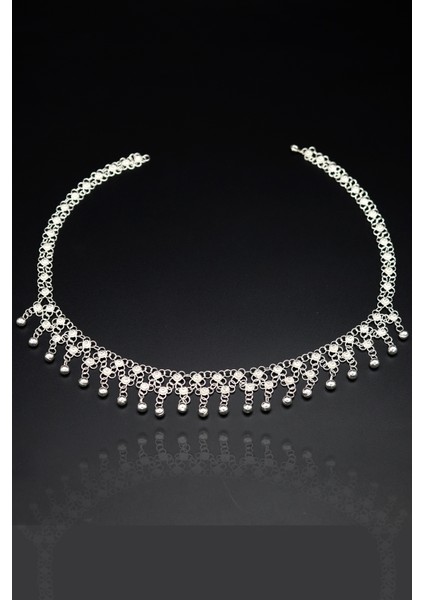 Tam 2 Sıralı Toplu Kişniş Model Telkari 925 Ayar Gümüş Gerdanlık 201024780 modelleri