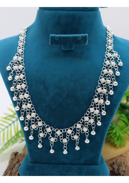 Tam 2 Sıralı Toplu Kişniş Model Telkari 925 Ayar Gümüş Gerdanlık 201024780 indirimleri
