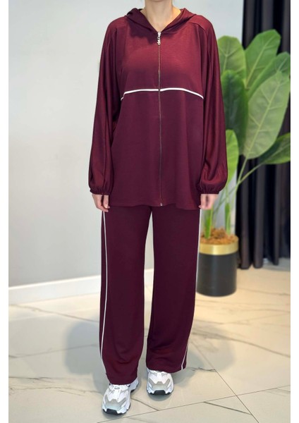 Biye Detaylı Rahat Takım 3143 Bordo fırsatları