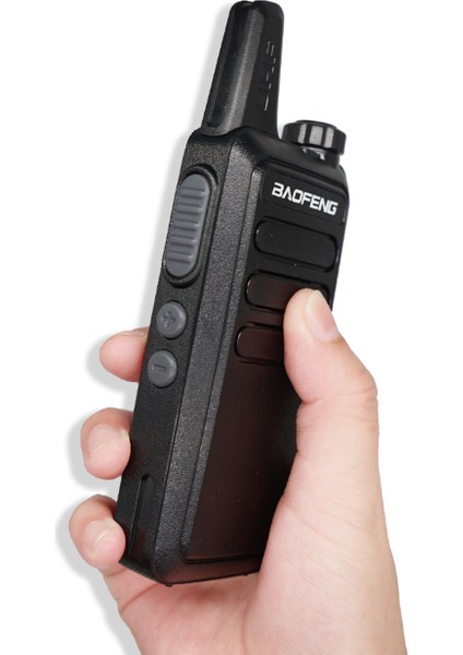4 Adet Boafeng Bf-R5 Lisansız PMR446 El Telsizi Baofeng Bf-R5 Mini Telsiz El Telsizi (Kulaklık Hediyeli)