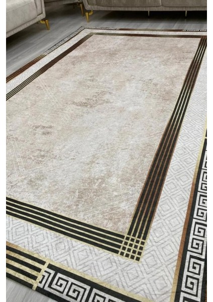 Kadife Dokulu, Lastikli, Süngerli, Kaymaz, Yıkanabilir Modern Desenlerde Halı Örtüsü - 9 M2 fiyatları