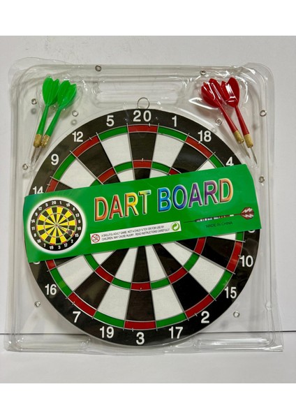 Dart Board Seti 4 Dart Oklu Klasik Dart Oyunu