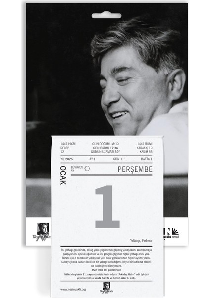 2026 Nesin Vakfı Duvar Takvimi fırsatları