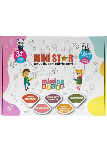 Mini Star Okul Öncesi Eğitim Seti Minipa Çocuk