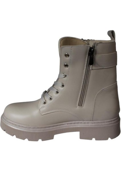 Yazkış Kadın Siyah Ten Cilt Yandan Fermuarlı 15CM Bilek Boyu 4cm Kalın Taban Termo Taban Postal Bot modelleri