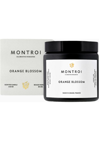 Orange Blossom Travel Candle Lüks Seyahat Mum, Ferahlatıcı Narenciye Kokusu modelleri