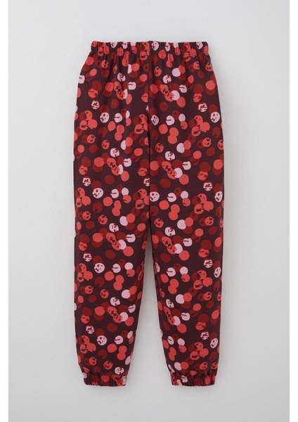 Kız Çocuk Pijama Takımı Neşeli Benekler Desenli 4-8 Yaş, Mürdüm indirimleri