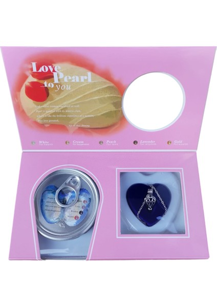 Sürpriz Istiridye Içinde Gerçek Inci Kolye Seti - Aşkın Incisi Hediye Kutusu modelleri