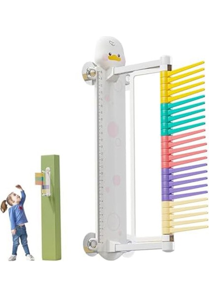 Çocuklar Için Dikey Zıplama Test Cihazı Karikatür Ördek Duvara Monte Dikey Zıplama Eğitmeni Sıfırlanabilir Dikey Zıplama Ölçüm Aracı (Yurt Dışından) fiyatları