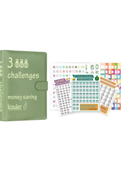 100 Zarflık Mücadele Dosyası Tasarruf Mücadeleleri Kitabı Para Tasarrufu Planlayıcısı Bütçe Dosyası, Yeşil (Yurt Dışından) fırsatları