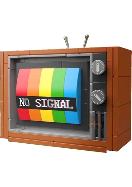 1970'LER Renkli Televizyon LEGO - Yapım Seti (133 Parça) - Vintage Tutkunlarına Özel Maket! fiyatları