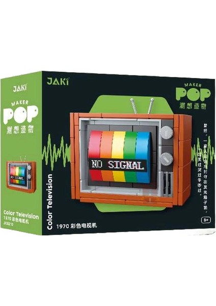 1970'LER Renkli Televizyon LEGO - Yapım Seti (133 Parça) - Vintage Tutkunlarına Özel Maket! modelleri