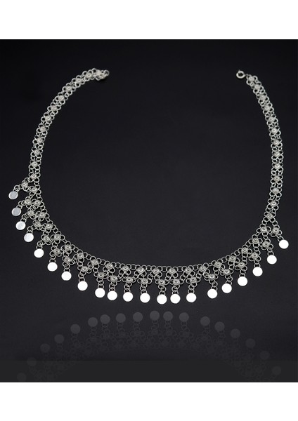 Tam 2 Sıralı Pullu Kişniş Model Telkari 925 Ayar Gümüş Gerdanlık 201024781