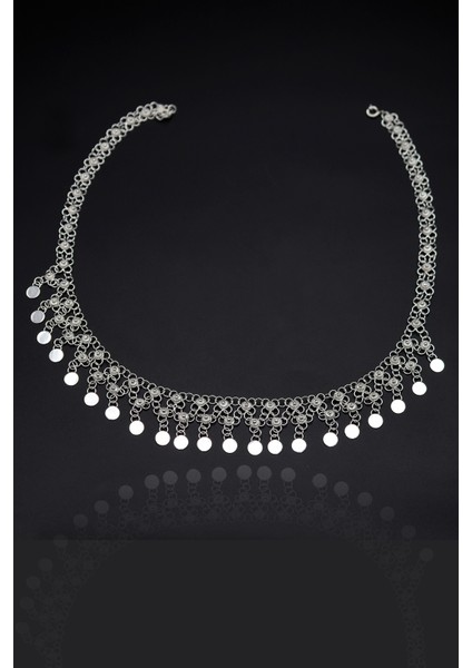 Tam 2 Sıralı Pullu Kişniş Model Telkari 925 Ayar Gümüş Gerdanlık 201024781 fırsatları