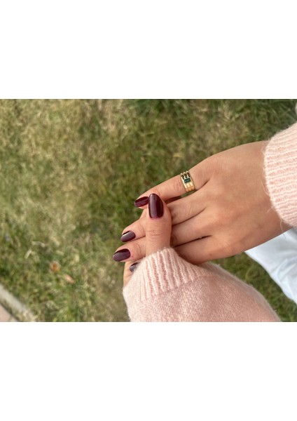 14 Ayar Taşlı Serçe Parmak Yüzük modelleri