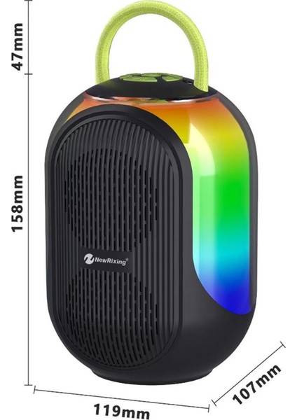 Bluetooth Çift Mikrofonlu Kablosuz Karaoke Rgb Işıklı Yüksek Sesli Müzik 4 Ses Degıstırme ( Lisinya ) fırsatları