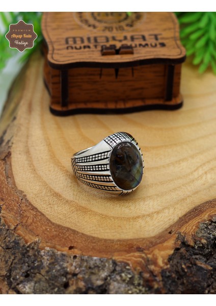 Ceyt Taşı Çizgi Motifli 925 Ayar Gümüş Erkek Yüzük 201024795 modelleri