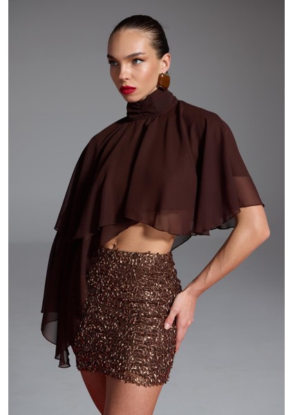 Payetli Mini Harley Etek Kahve fiyatları