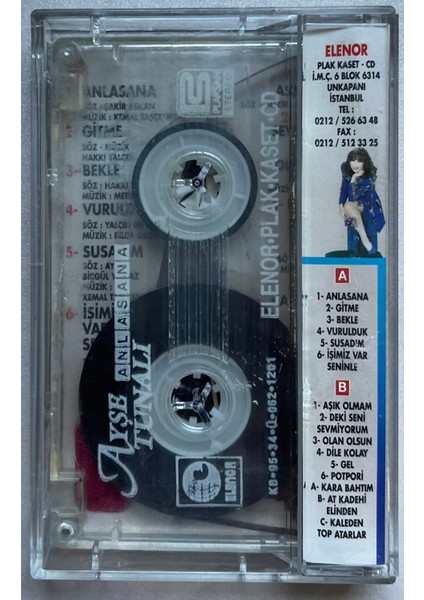 Ayşe Tunalı Anlasana Kaset (Orijinal Dönem Baskı Kaset) fiyatları