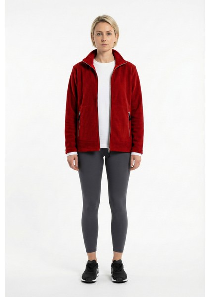 Kadın Scarlett Normal Kesim Fermuarlı Polar Fleece Ceket