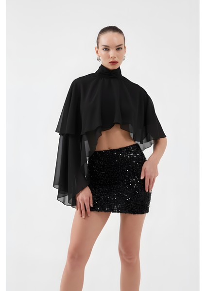 Payetli Mini Harley Etek Siyah fiyatları