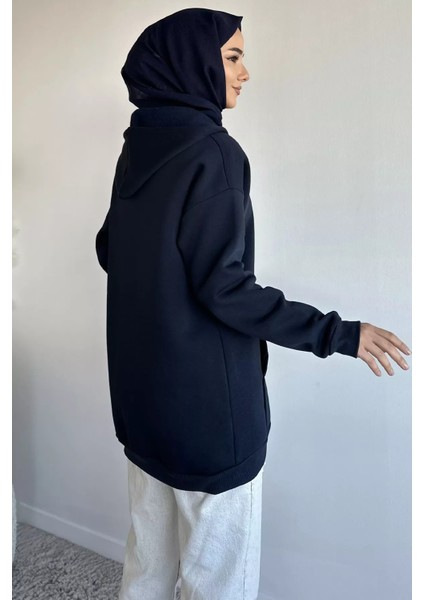 Kapüşonlu Şardonlu Tesettür Sweatshirt P-00019654 fırsatları