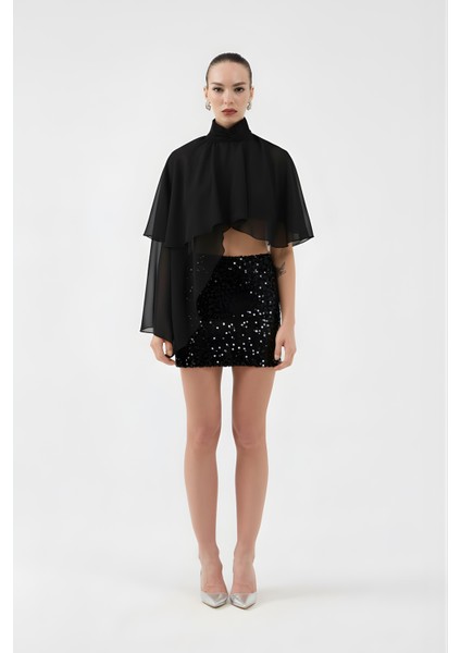 Payetli Mini Harley Etek Siyah indirimleri