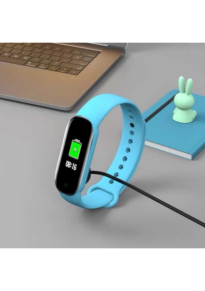 Siyah Xiaomi Mi Band 6 USB Şarj Kablosu