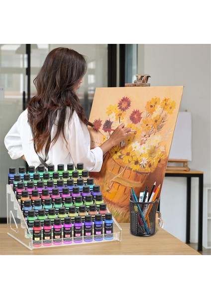 Şeffaf Boya Saklama Kutusu, Minyatür Boya Rafı, 7 Katlı Boya Saklama Rafı, El Sanatları Boya Saklama Rafı (Yurt Dışından) fırsatları
