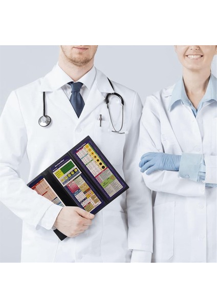 Katlanabilir Hemşirelik Panosu, Hemşirelik Sürümü Üç Katlı Pano ile 3 Katlı Hemşire Panosu, Siyah (Yurt Dışından) fırsatları