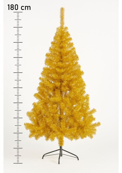 Premium Luxury Series 180 cm Simli Gold Yılbaşı Çam Ağacı fiyatları