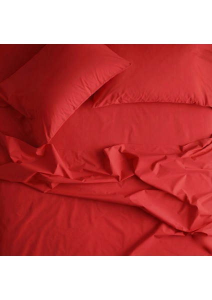 %100 Pamuk Yastık Kılıfı 2 Adet - Kırmızı - 50X70CM fiyatları