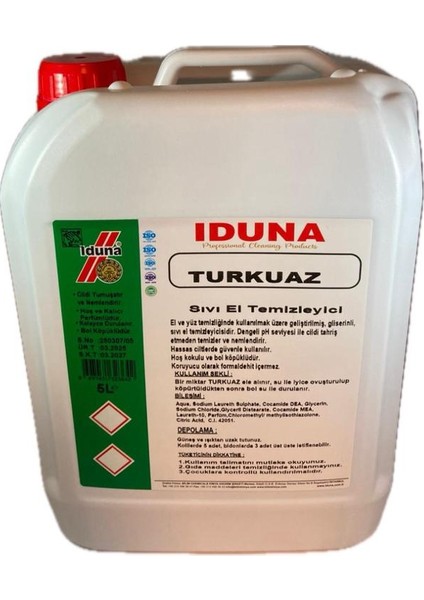 Turkuaz Sıvı El Temizleyici 5l