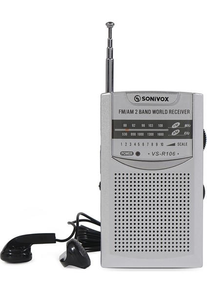 Mini Pilli Cep Radyosu Yüksek Çekim Kalitesi Kulaklıklı Deprem Çantası Radyosu Pilli