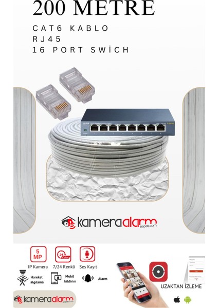 12 Kameralı 5 Mp Sesli Ip Güvenlik Kamerası Gece Renkli Yüz ve Araç Tanımalı Full Hd Kamera Sistemi indirimleri