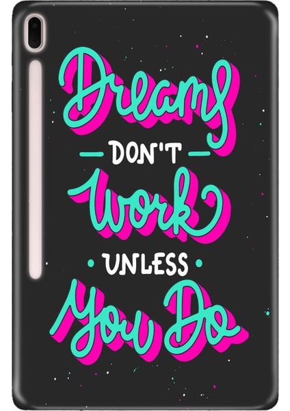 Samsung Galaxy Tab S7-Fe Lte SM-T737 Kılıf Tablet Için Desenli Silikon Kapak - Mottodreams