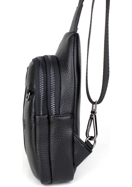 Erkek Siyah Çift Kol Çapraz Omuz Çantası Body Bag Çanta Günlük Çanta fırsatları