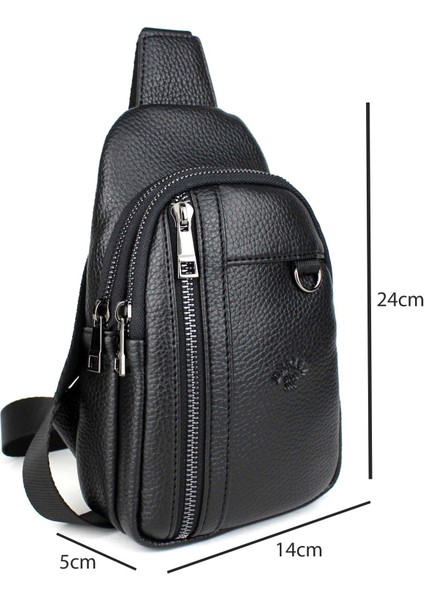 Erkek Siyah Çift Kol Çapraz Omuz Çantası Body Bag Çanta Günlük Çanta indirimleri