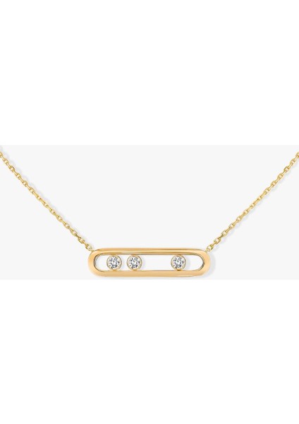 14 Ayar Altın Messika Kolye