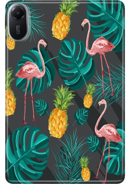 Xiaomi Redmi Pad 2 11" Kılıf Tablet Için Desenli Silikon Kapak - Pinkflamingo
