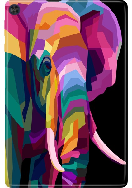 Huawei Matepad T10S-4 10.1" Kılıf Tablet Için Desenli Silikon Kapak - Prizmafil