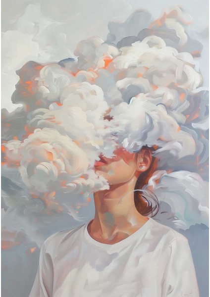 Zihnin Bulutları Kanvas Tablo Duvar Resim fiyatları