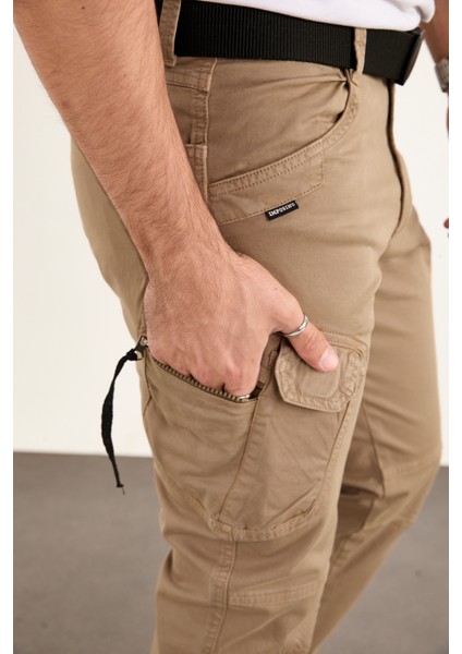 Taktikal Kargo Pantolon Rahat Kesim Cepli Likralı Gabardin Kumaş Yeni Sezon modelleri