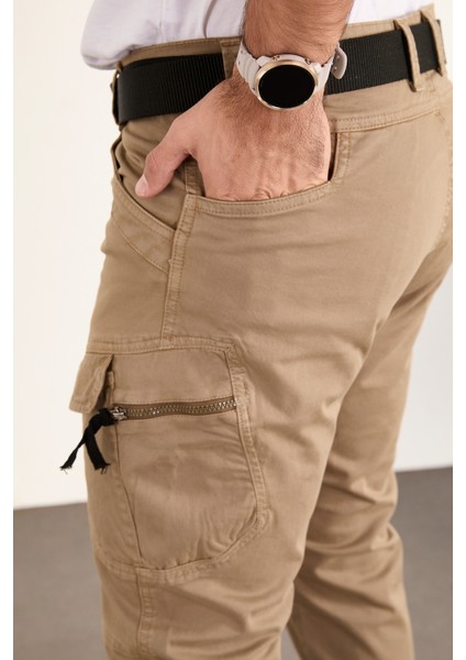 Taktikal Kargo Pantolon Rahat Kesim Cepli Likralı Gabardin Kumaş Yeni Sezon fırsatları